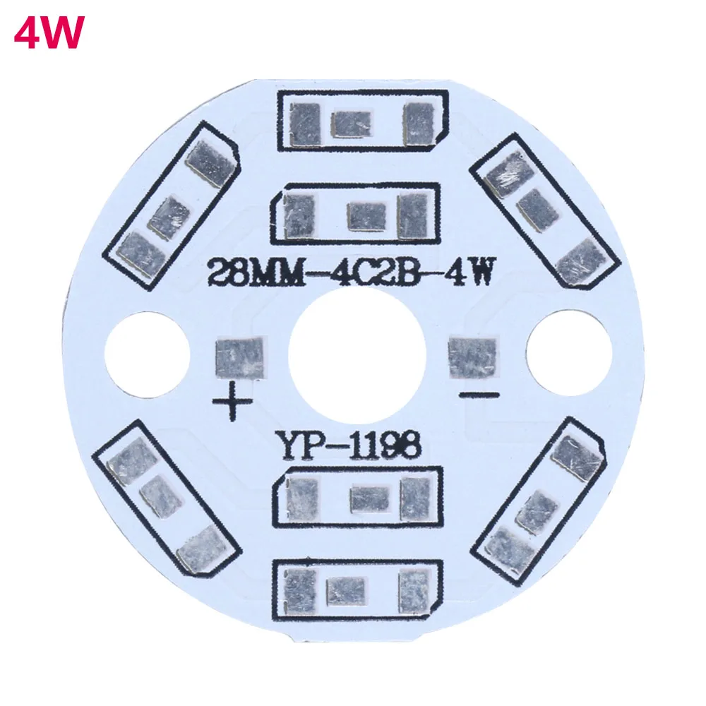 10 Uds 12W 9W 7W 5W 4W 3W 2W 22mm 50mm SMD5730 LED sin cuentas LED solo sustrato de aluminio bombilla DIY accesorios de reequipamiento Repai