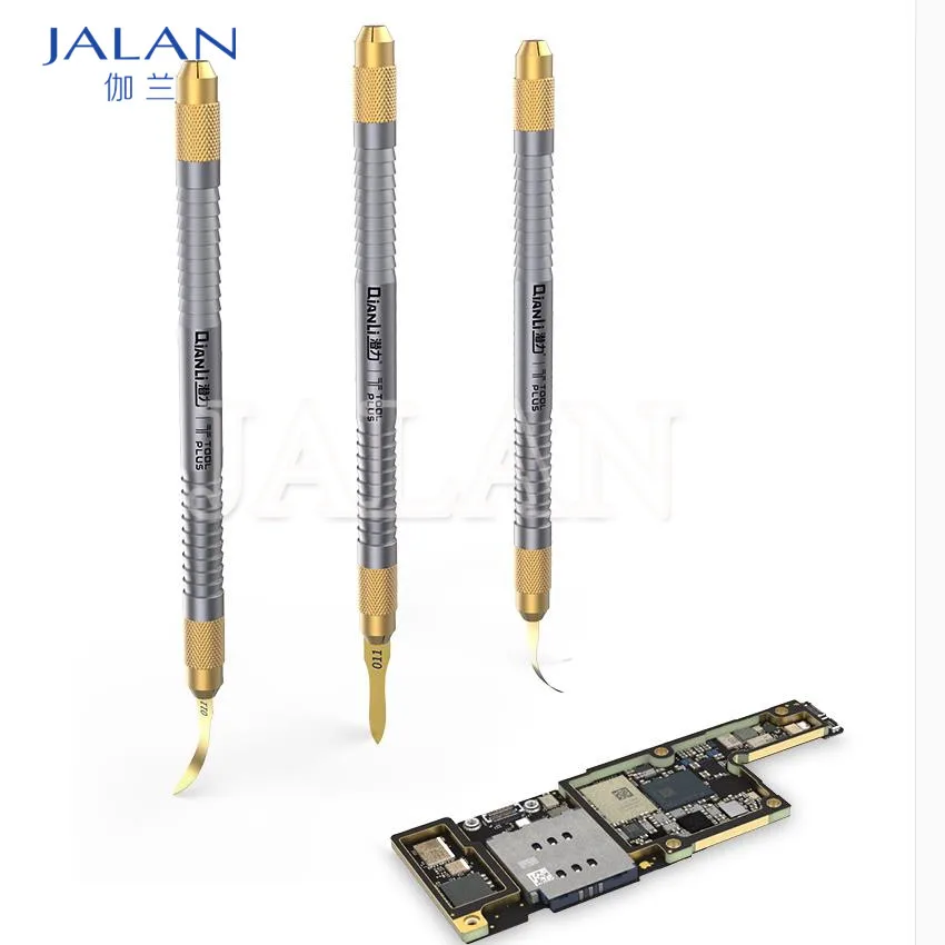 Qianli 011 Multifunctioal CPU IC Gluing Remove Knife handle Thin blade For motherboard BGA chip glu Cleaning Scraping Pry Tool