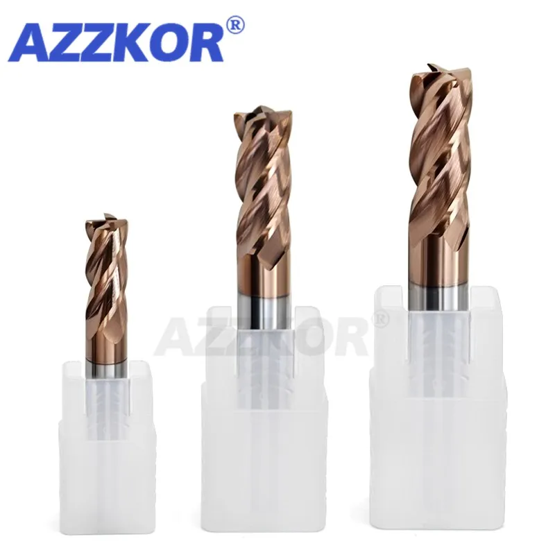 

Milling Cutter Alloy Coating Tungsten Steel Tool Cnc Maching Hrc65 Corner Roughing Top Milling Cutter Kit Milling Machine Endmil