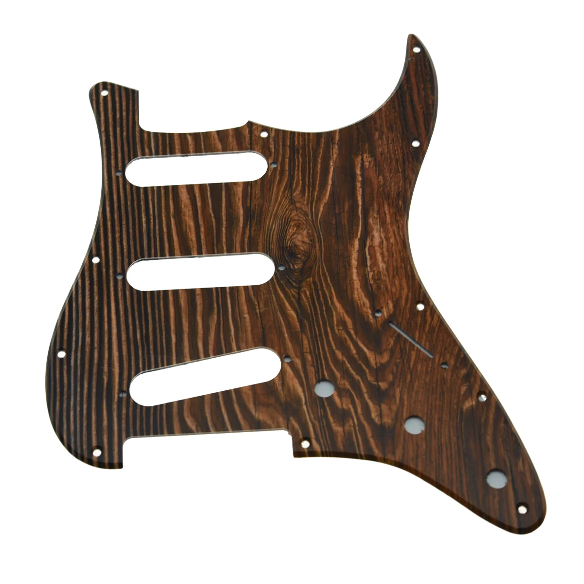 KAISH 11 Hole 3D Printed Plastic ST/Strat Guitar Pickguard Scratch Plate Reverse Bridge Fits Jimi/Hendrix for Stratocaster