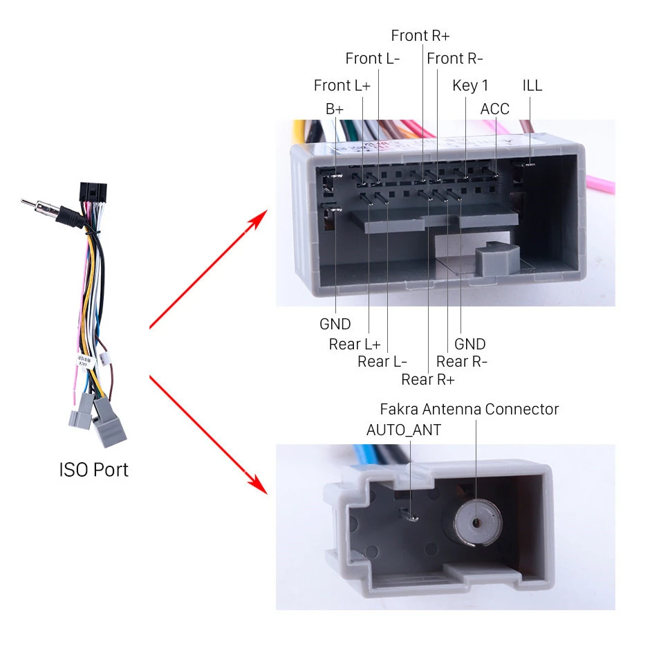 

Roadivox 16pin Car Media Player Navi Radio Wire Harness For Honda Fit City Jazz Greiz Audio Power Cable Adapter