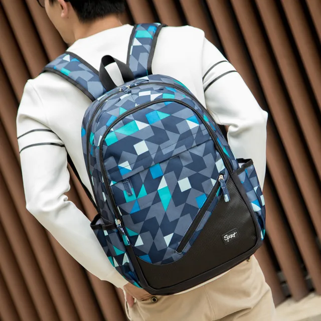 Fashion camouflage schoolbags lightweight nylon school bags Men women laptop backpacks Waterproof school backpack for teenagers