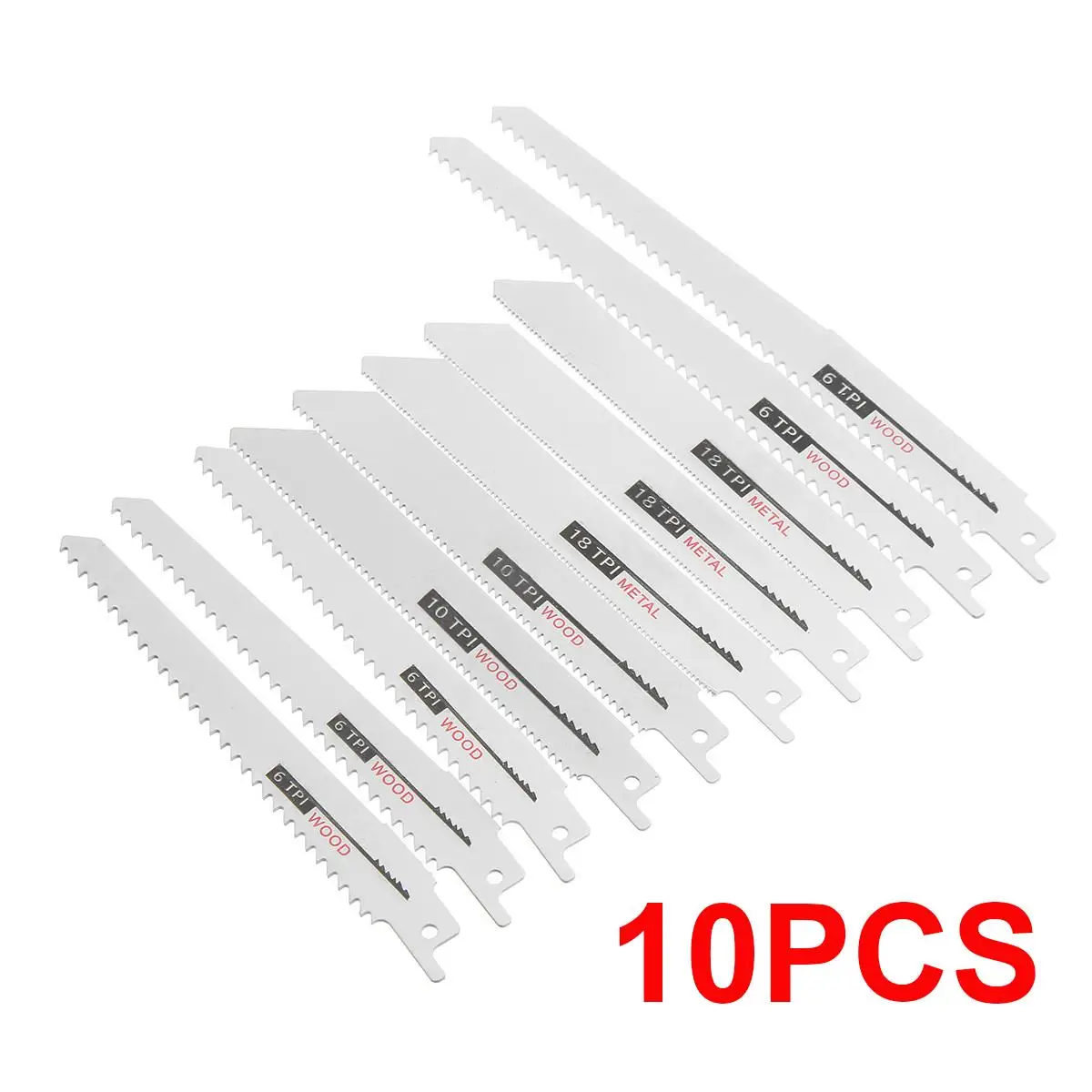 Drillpro 18V เลื่อยลูกกลิ้งไร้สายแบบพกพาไฟฟ้า10Pcs ใบเลื่อยไม้โลหะตัดสำหรับ Makita 18V แบตเตอรี่