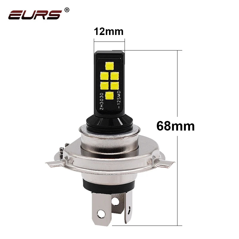 1PCS H4 Led Bulbs Fog Running Light 6000K 3030 12SMD H1 H3 H7 H8 H11 9005 9006 880 Univeral Canbus Lamp Car Fog Front Head Light