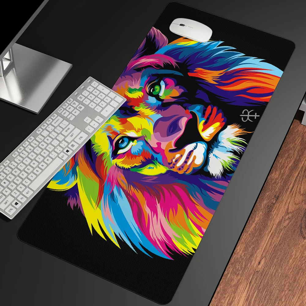 

Cat Tiger Mouse Pad Anime HD Print Computer Mouse Mat Desk Pad Gaming Mouse Pad Computer Large Mousepad Desk Keyboard Mat