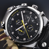 Benyar Watch Men Luxury 2019 Top Brand Mens Waterproof Watches Men's Sport Wrist Watch Man Leather Band Clock Relogio Masculino