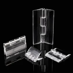 10Pcs Durable Acrylic Folding Hinges 25X33mm 30X35mm 45X35mm 65x42mm Transparent Plexiglass Hinges Mini Door Hardware