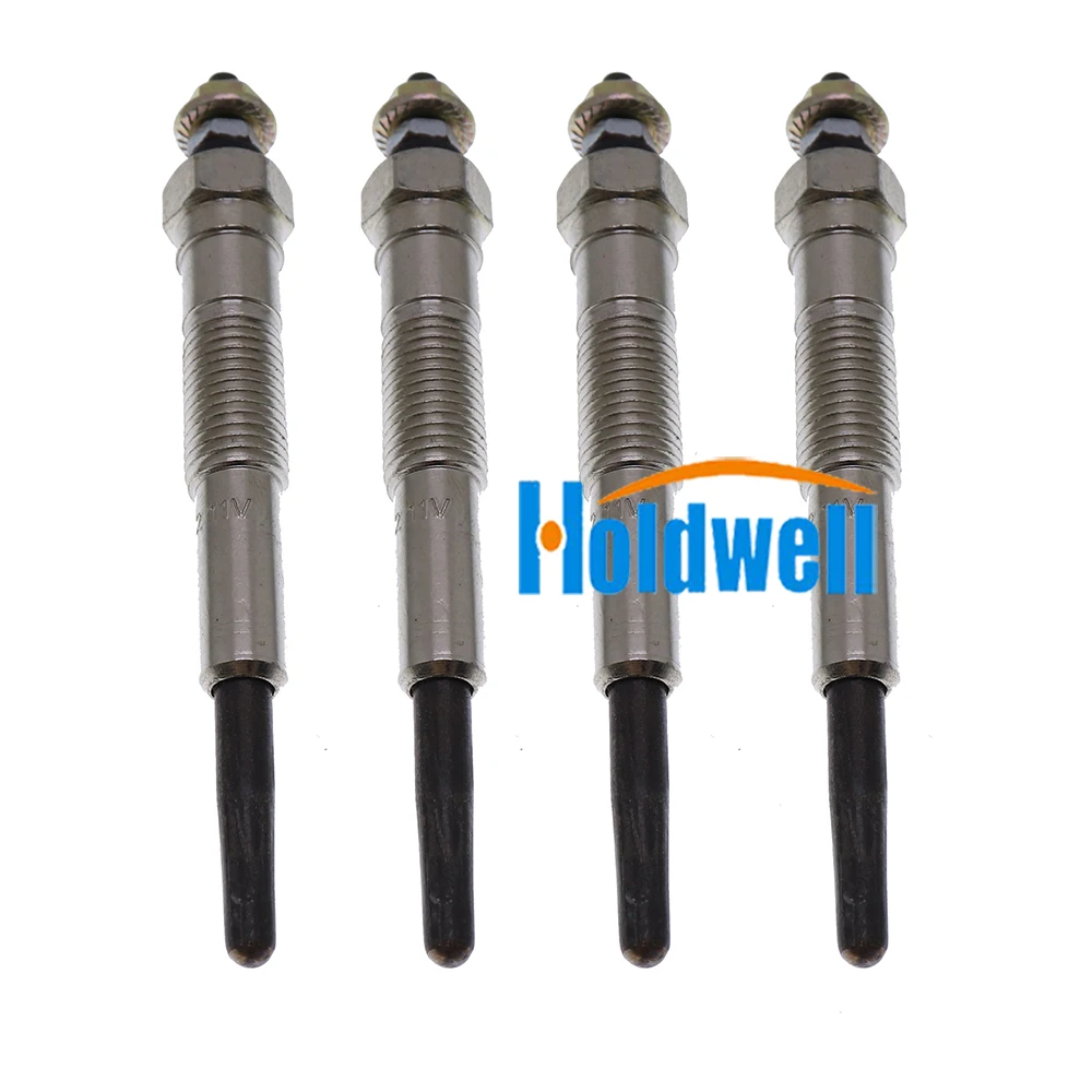 Holdwell 4 Pcs Glow Plugs 19850-67030 for Toyot 1KZ-TE HILUX HIACE LC PRADO 3.0 LTR 96-12