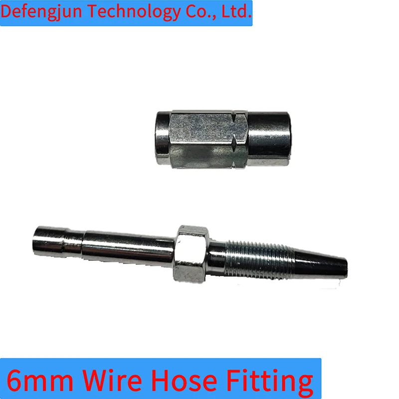 Hydraulic high pressure resin hose 6MM connector Suitable for 8.6 * 4mm resin pipes