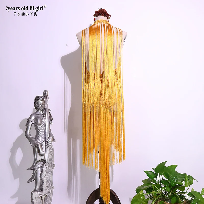 2021 New Flamenco Spanish Dance Shawl Scarf Fringe Silk fringe performance CBD65