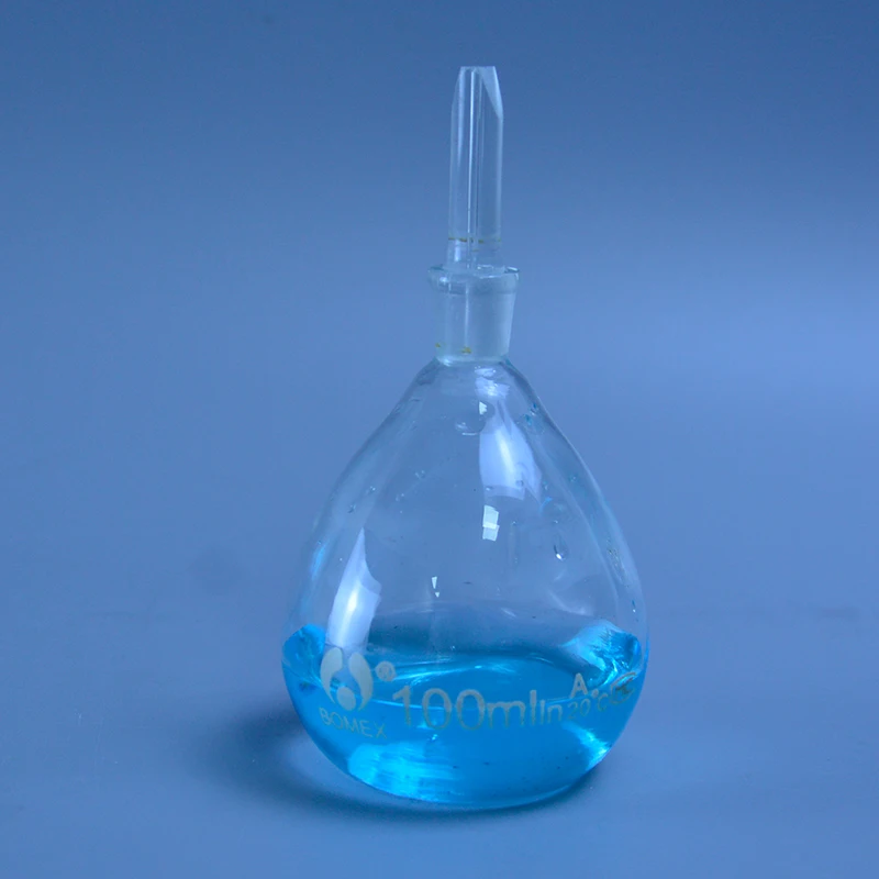 5ml to 100ml Glass pycnometer, specific gravity bottle, picknometer for Lab Glassware With glass plug