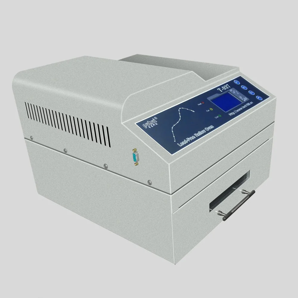 Senza piombo Reflow Forno 0-350 °C 220V Infrarossi IC Riscaldatore PUHUI T-937 BGA SMD SMT T937 reflow Saldatura Può Essere Collegato A UN Computer