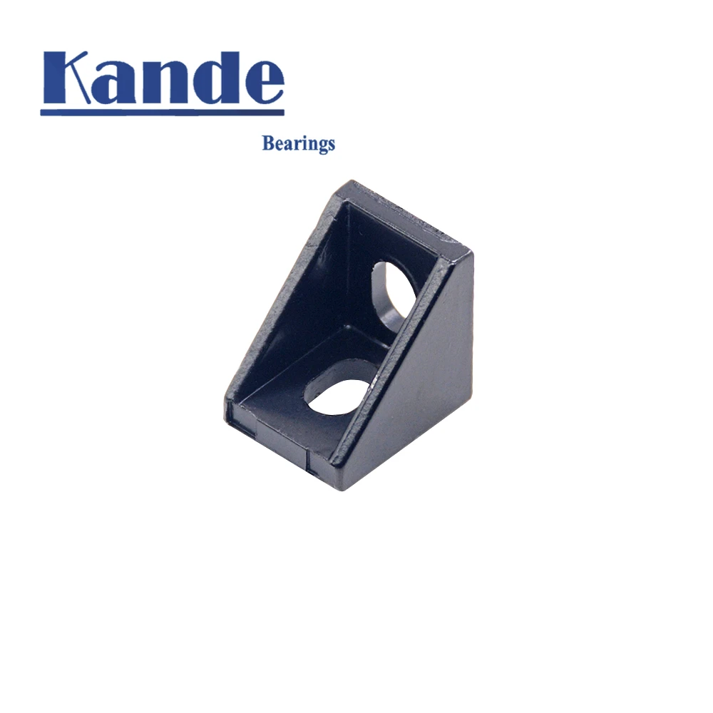 KANDE 10pcs 2020 corner fitting angle aluminum 20 x 20 x17 connector bracket fastener match EU 2020 industrial aluminum profile