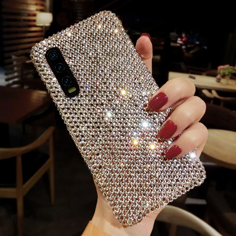 Luxurious Fashion Full Bling Diamond Crystal Clear Case For Samsung S24 S23 Plus S22 S21 S20 Ultra S10 S9 Plus Note 20 10 9