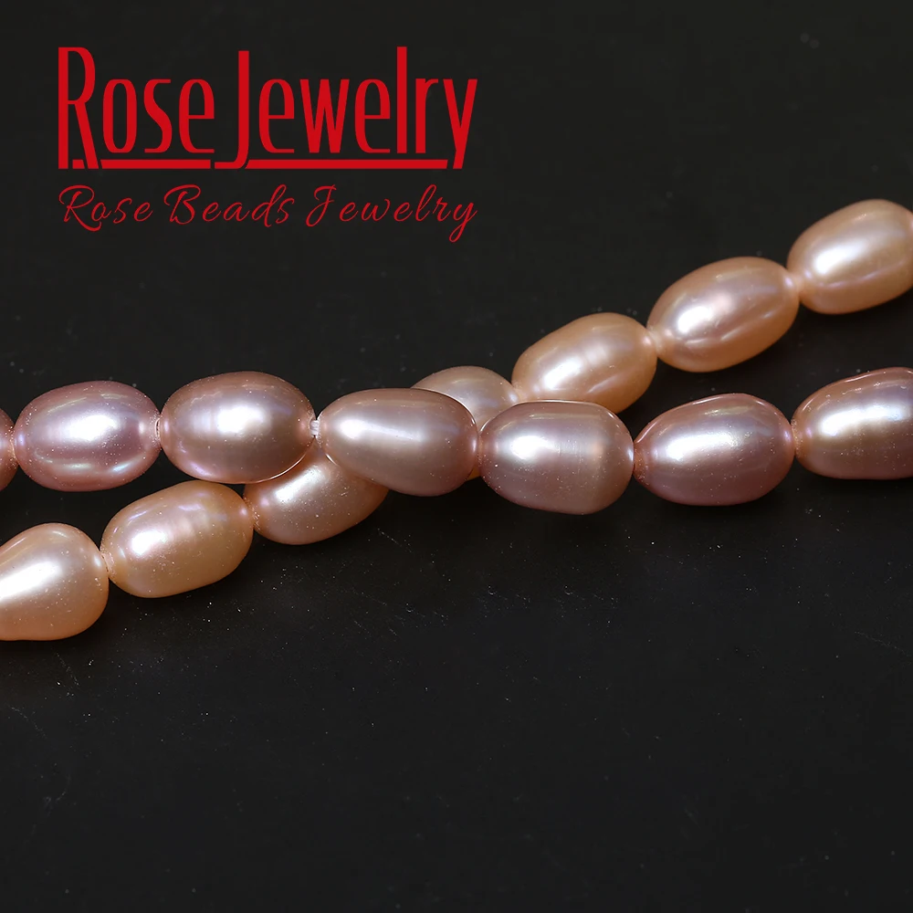 5A Quality 100% Pearl Real Natural Freshwater Cultured Rice Shape Loose Beads 36 cm Strand 3-11 mm Size For Jewelry Making