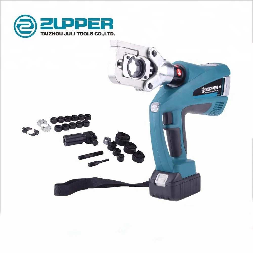 ZUPPER BZ-60UNV three function in one Battery Powered Multi-functional Tool for crimping and cutting cable, punching