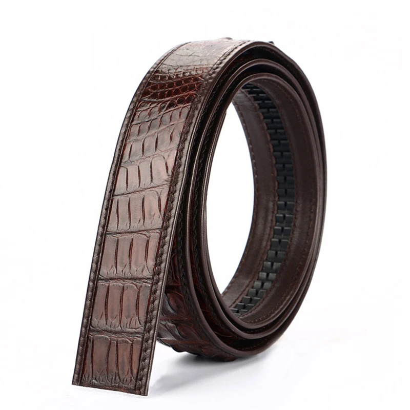 2023 new fashion 3.4cm automatic belt high quality for men women genuine Crocodile leather belt luxury crocodilian free shipping