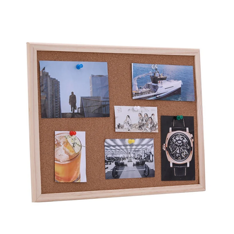 Wood Frame Cork Board Combination Magnetic Writing Board Message Bulletin Boards Home Decorative Plaque Office School Supplies