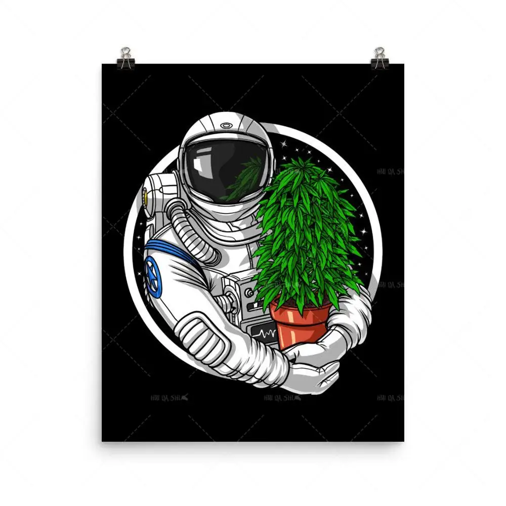 

Home Decor Poster Abstract Space Astronaut Weed Nordic Poster Wall Art Canvas Painting Art Poster Print Wall Picture Living Room