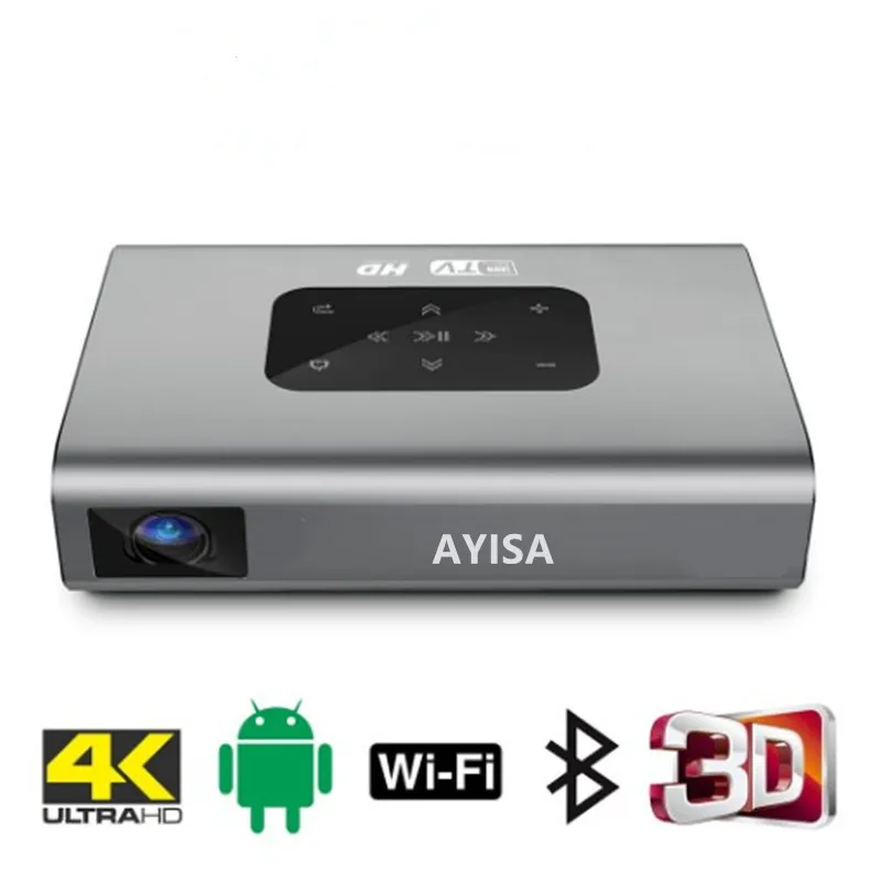 AYISA Projector X5 4K Android WIFI 3D 10500mAH Battery 300inch 1080P DLPMINI Portable Vedio Projector Smart TV Laser Beamer HDMI