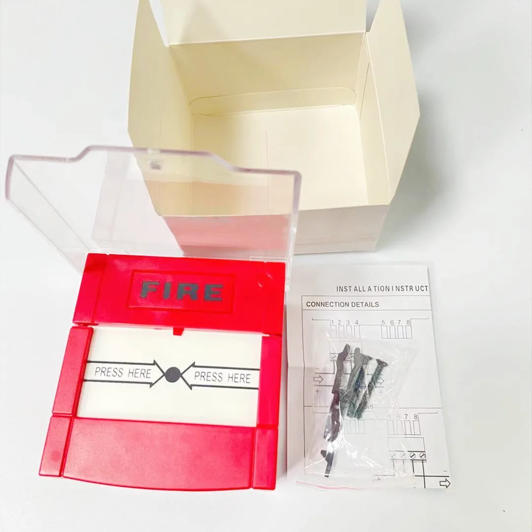 QBYteco Resettable Emergency Exit Release Glass Break Fire Alarm switch Door Release Urgent Button Exit Release Switch red