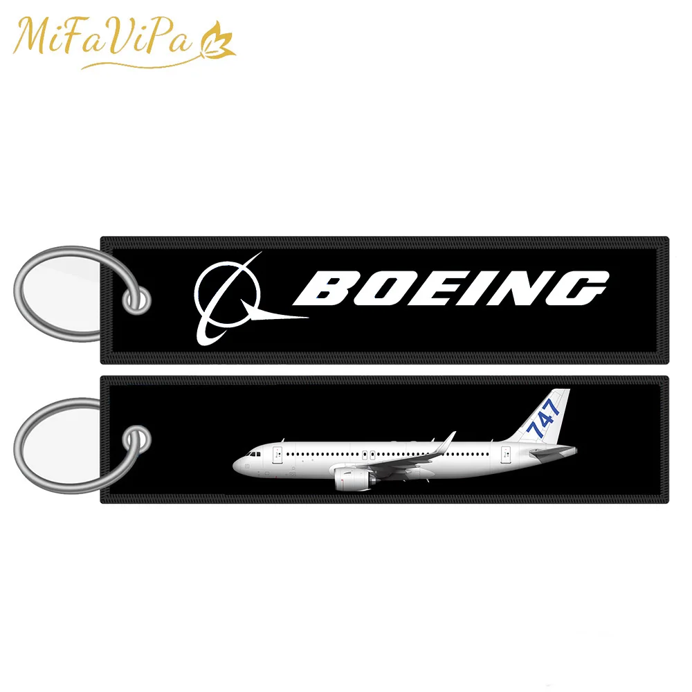 MiFaViPa 2500 PCS Customize Key Chains llavero Safety Label Embroidery Customized Key Ring Chain Aviation Gifts Fashion Trinket