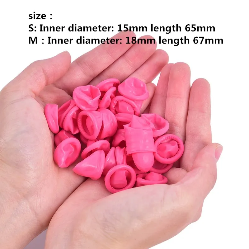 واقية الإصبع دائم الوردي الأصفر الملونة اللاتكس غطاء للأصابع قفازات أمان المضادة للانزلاق المطاط غطاء للأصابع نوعية جيدة