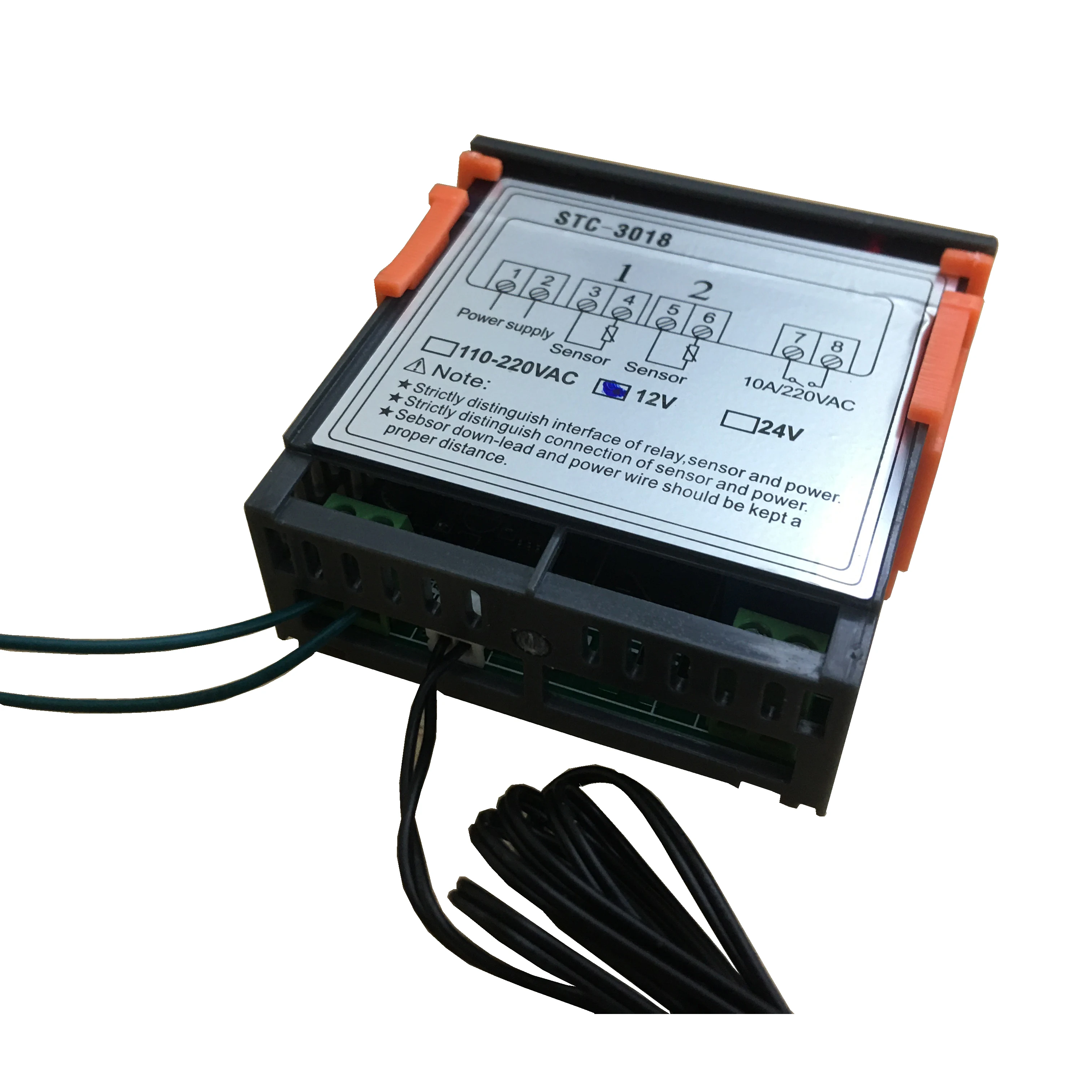 Digital thermostat with heating & cooling mode is used to switch on/off EVI, liquid injection, heat reclaim or anti-freeze