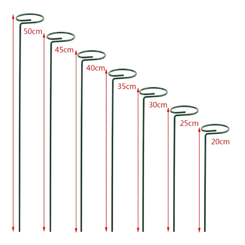 Garden Support Stake Ring Metal Garden Plant Supports Single Stem Shrub Holder DropShipping