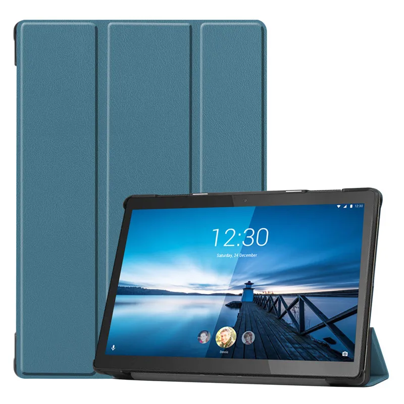 Casing untuk Lenovo Tab M10 Sampul Funda Magnetik Casing Tahan Kejut untuk Lenovo M10 REL TB-X605FC/10.1 "Cangkang Berdiri