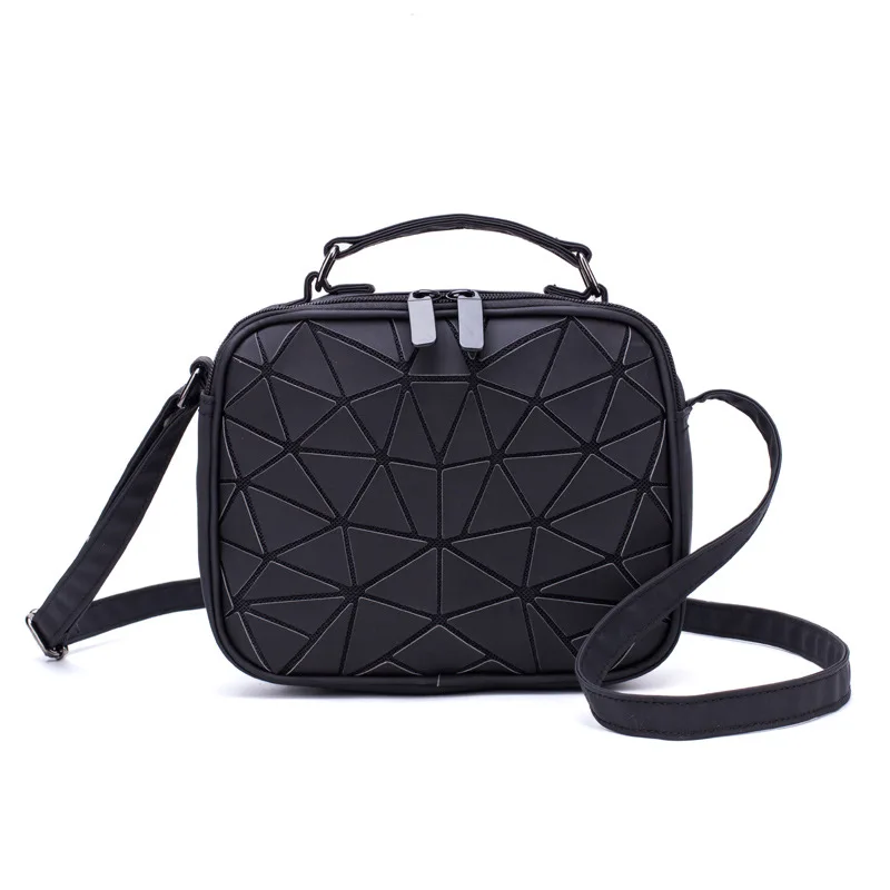 Women Laser Luminous Holographic Handbags Crossbody Bags for Women 2020 Shoulder Bag Geometric Plaid Hologram Small Square Bags