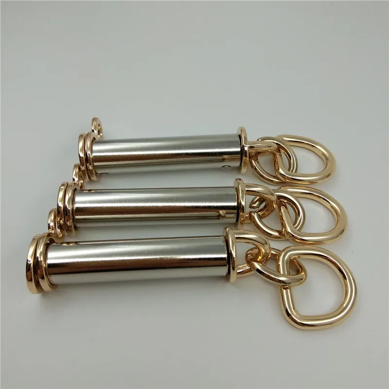 (6 PCS/lot) metal plating processing leather handbag aglet link buckle decorative accessories