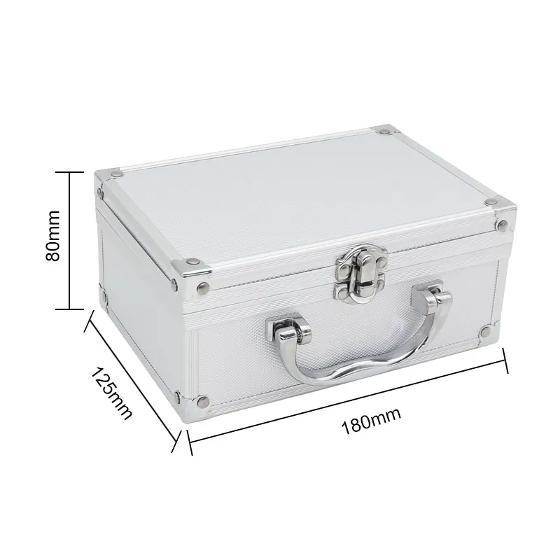 Aluminium Alloy Suitcase Binocular Magnifier Packing Box Built-in Bubble Metal Box with Lock for Eyeglass Type Dental Loupe