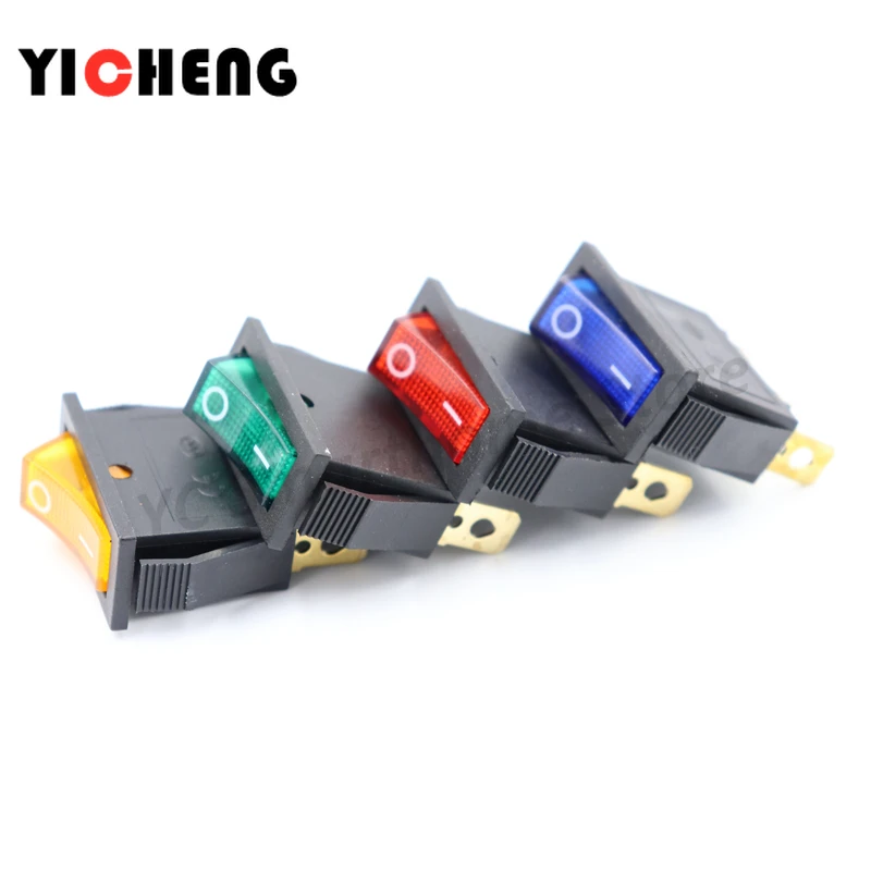 4 Pcs rocker switch LED lights 220V/12V  Control switch buttons and lights