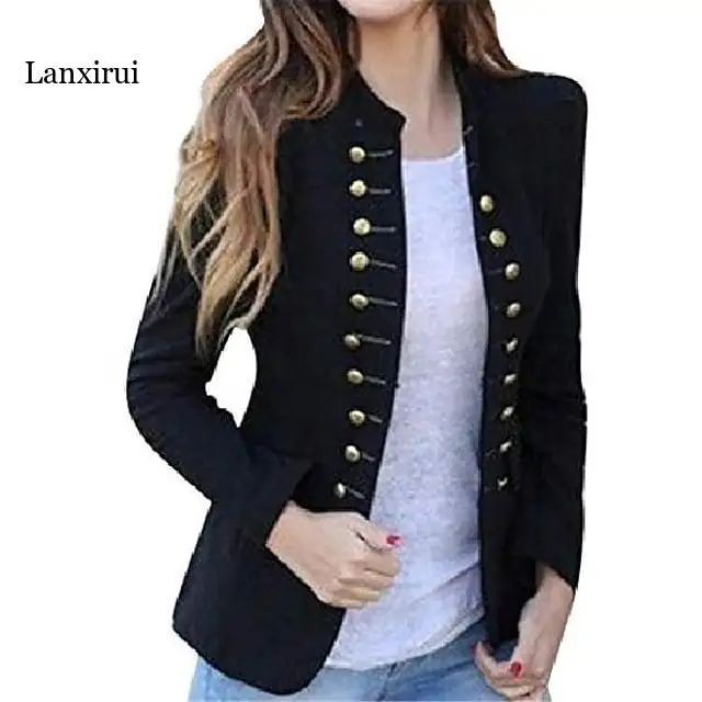 Women\'s Coat Solid Color Formal Coat Fall Spring Daily Regular Jacket Double Breasted Vintage Elegant Lady  Jackets