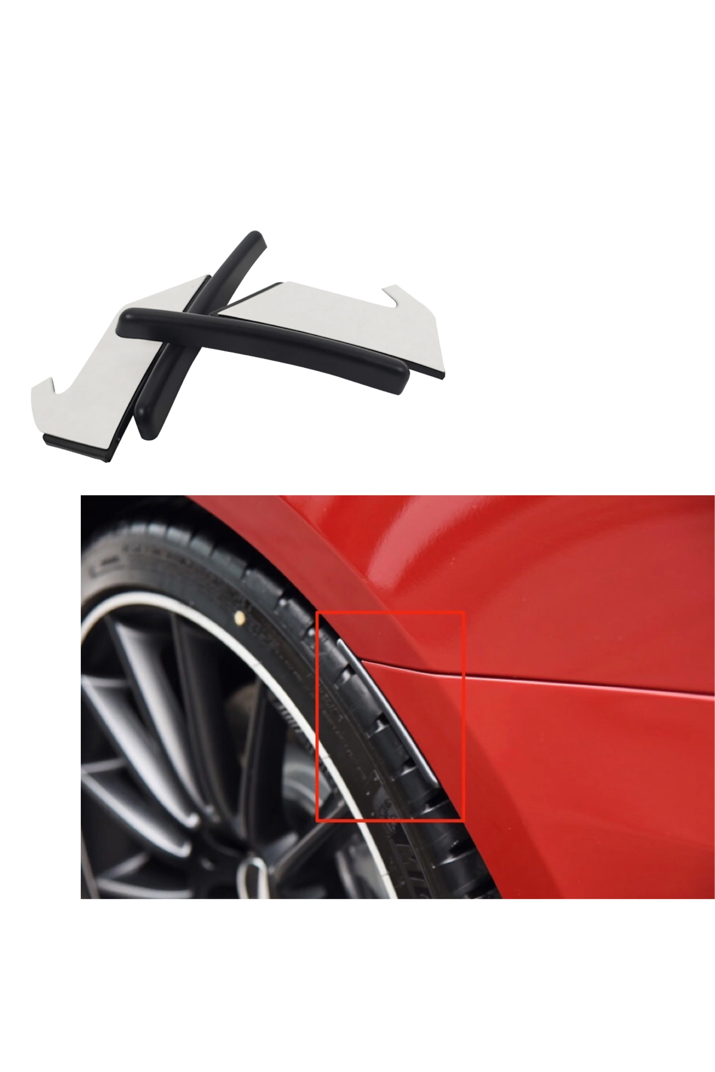 For Benz  W177 Sedan A-Class A180 A200 A250 A35 2019+ Car Rear Bumper Cover Trim Fender Flare Extension Wheel Eyebrow Lip