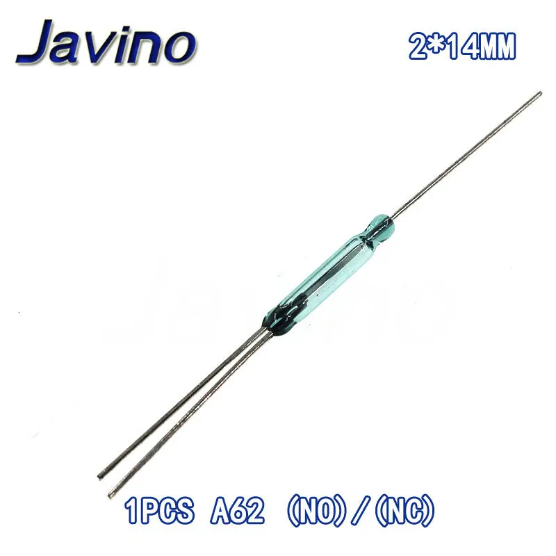 10PCS Reed Switch Plastic Type Normally Open 2*14MM Anti-Vibration Damage Magnetic Switch NC Normally Closed Dry reed pipe