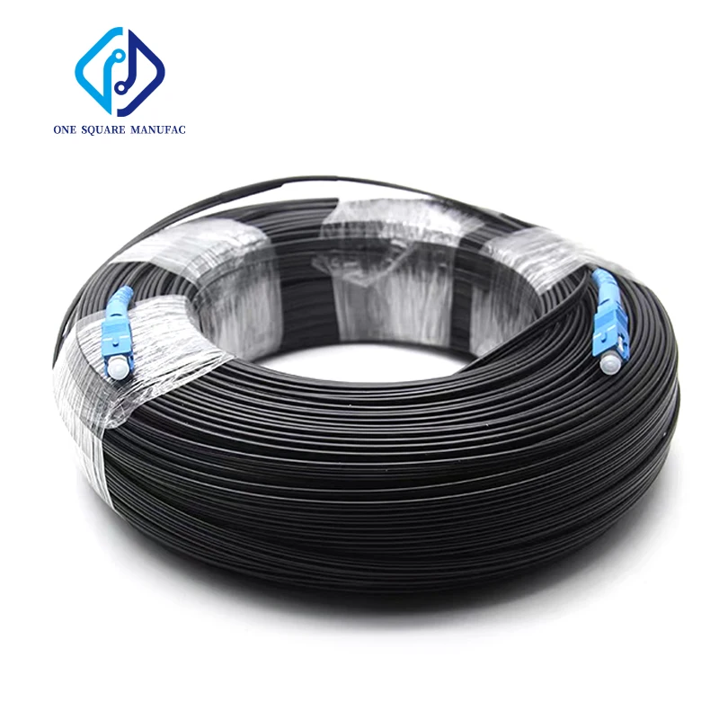 FTTH Drop Patch Cable Patch Cord Fiber Optic Jumper Cable Diameter 3.0mm 100 Meters Outdoor SC Simplex Singlemode IL 0.3dB