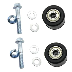 2Pcs Motorcycle Chain Guide Roller Tensioner Replacement For Yamaha YFZ 350 Banshee - 8mm
