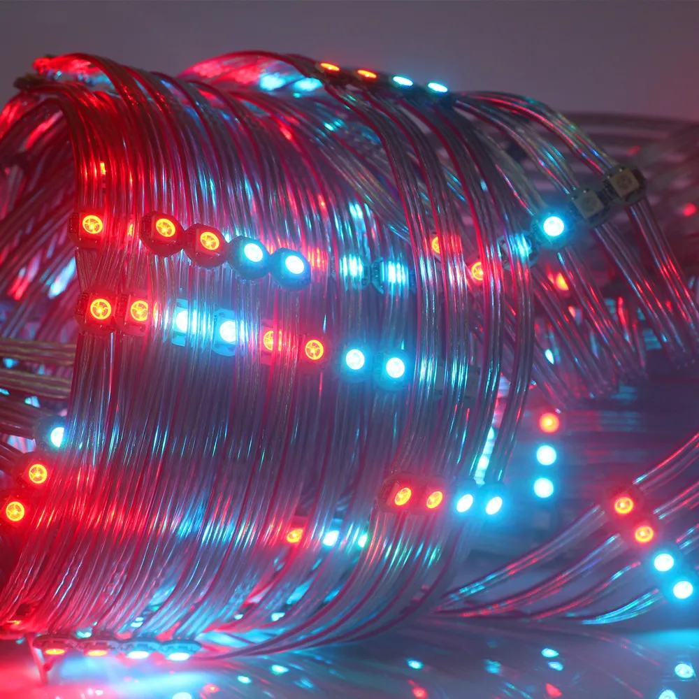 DC5V Pre-soldered WS2812B Pixels 5050 RGB LED Module WS2812 Heatsink Board Nodes Addressable Individually String 10cm Wire