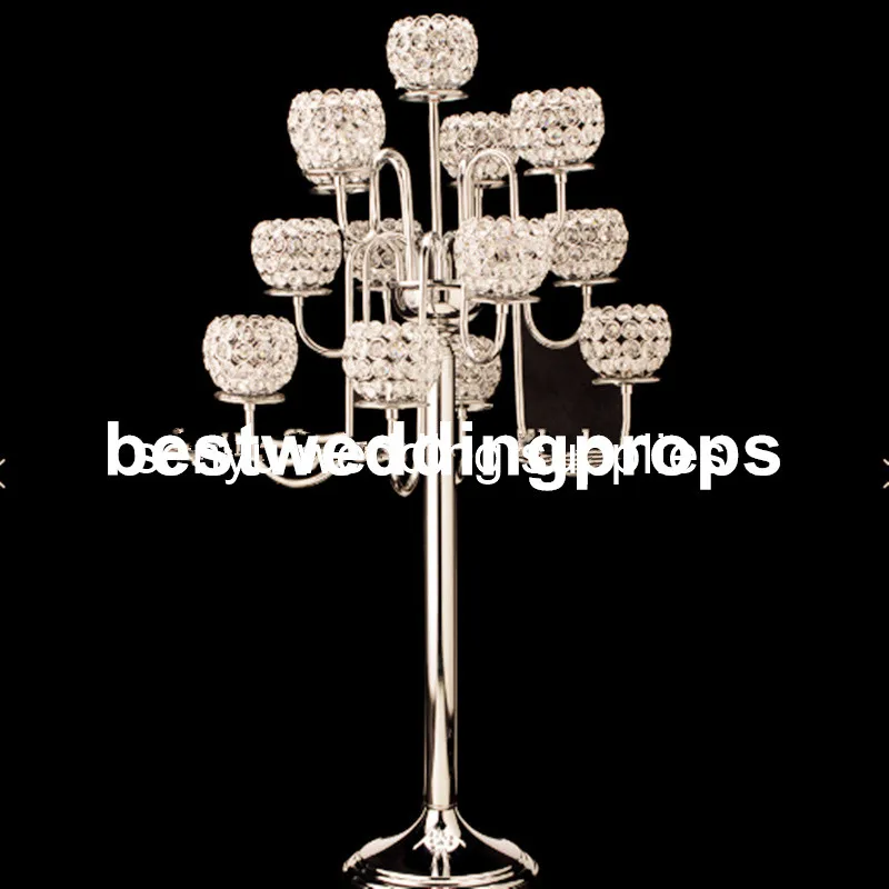 High quality 11 arms antique crystal candelabra wedding centerpieces senyu0983