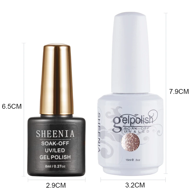 SHEENIA-Verhéritage à Ongles Gel UV, Série Rouge, Couche de Finition, Verhéritage Hybride, Soak Off, Manucure