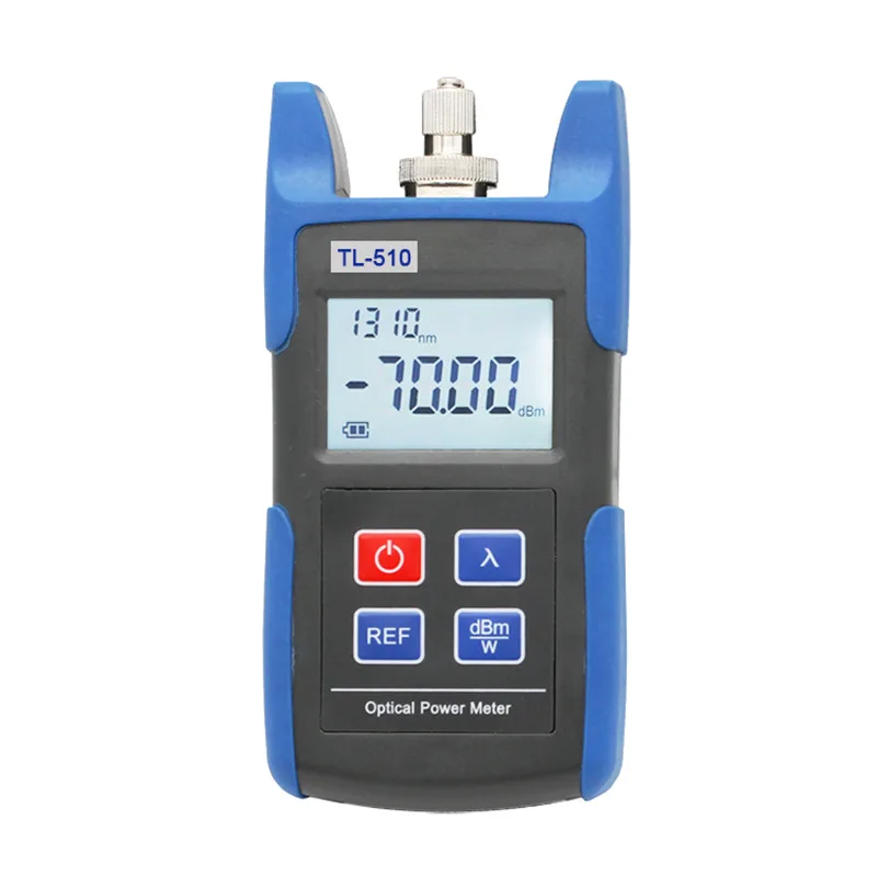 

Mini TL-510 Optical Power Meter With FC SC Connector -70~+10dBm/-50~+26dBm TL-510A/TL-510C Fiber Optical Cable Tester