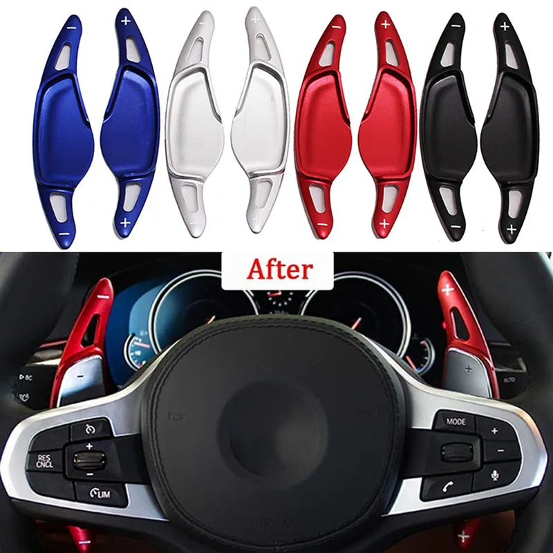 Alloy DSG Steering Wheel Paddle Extension Shifters Cover  for BMW 5 Series G30 7 Series G11 G12 X3 G01 X4 G02 M5 F90 2017 2018