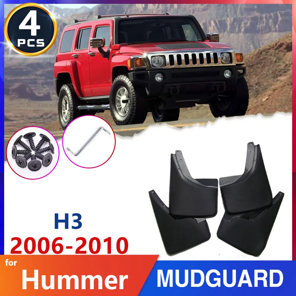 

Car-Tire-Fender Mud-Flap for Hummer H3 H3T 2006~2010 2007 2008 2009 Mudflap Splash Proof Guards Mudguards Stickers Auto-Goods