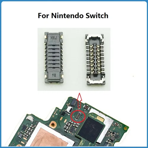 Lector de tarjetas Micro SD para Nintendo Switch, conector FPC de 16 pines en la placa base, 0,4 MM, Pit, 5 piezas-50 Uds./set, Original, nuevo