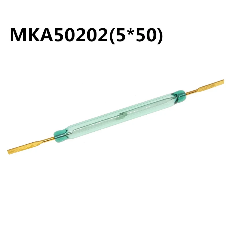 10PCS MKA50202 Reed 5*50มม.ปกติเปิด Reed Switch, Float Controller,สวิทช์แม่เหล็ก