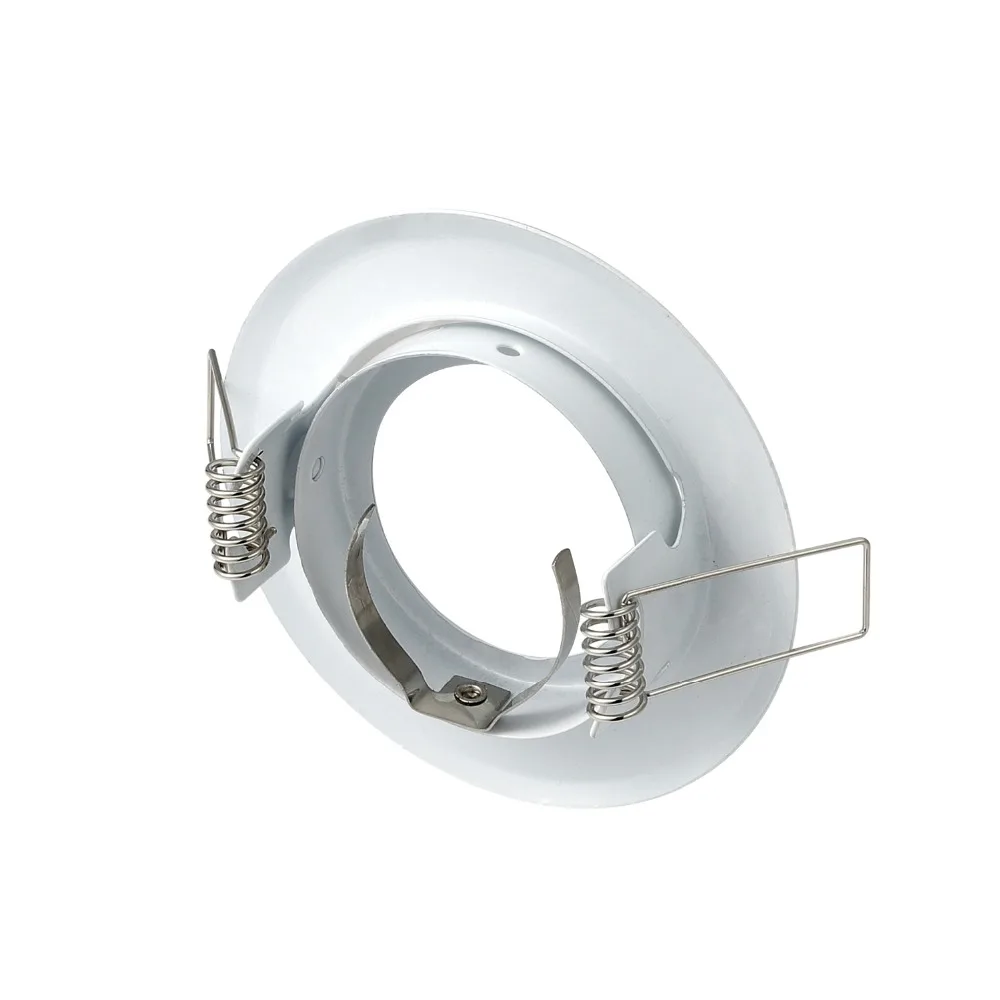 Plafonnier LED Encastré Rond et Blanc, GU10 MR16