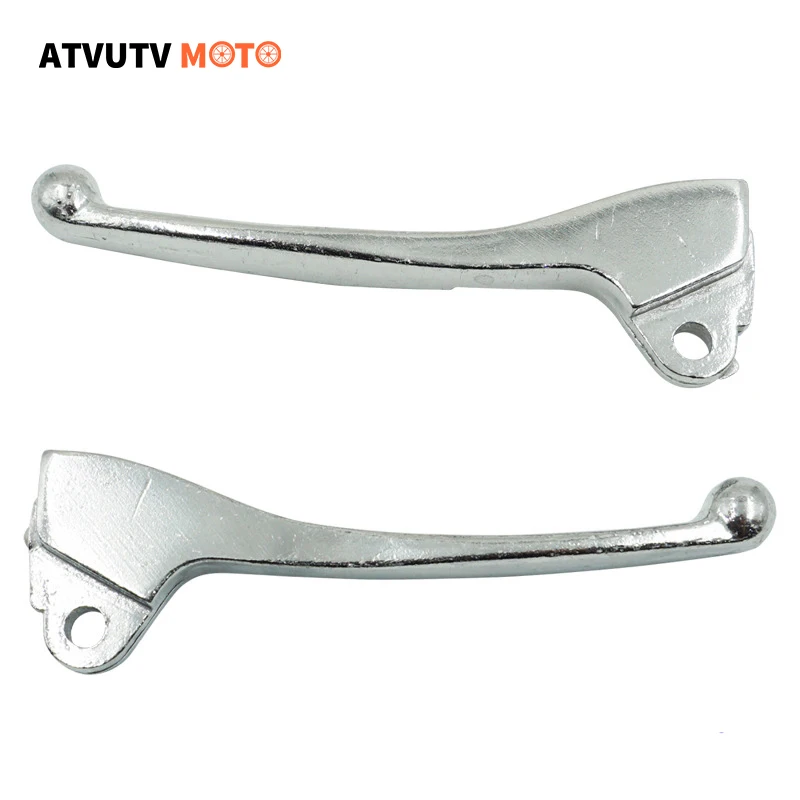 Motorcycle Silver Left Right Hand Brake Levers For JOG50 QS110 50QT-5 Moped Scooter