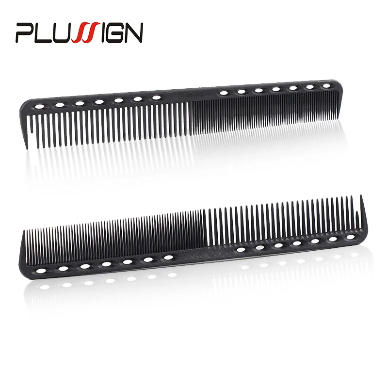 Plussign Cutting Styling Comb Anti Static And Heat Resistant Tail Comb For Back Combing Fine And Wide Tooth Hair Barber Comb